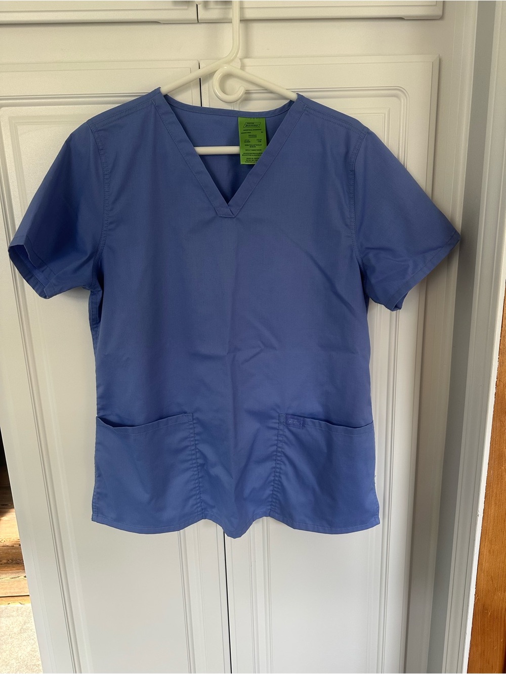 Dickies Light Blue V-Neck Medical Scrub Top